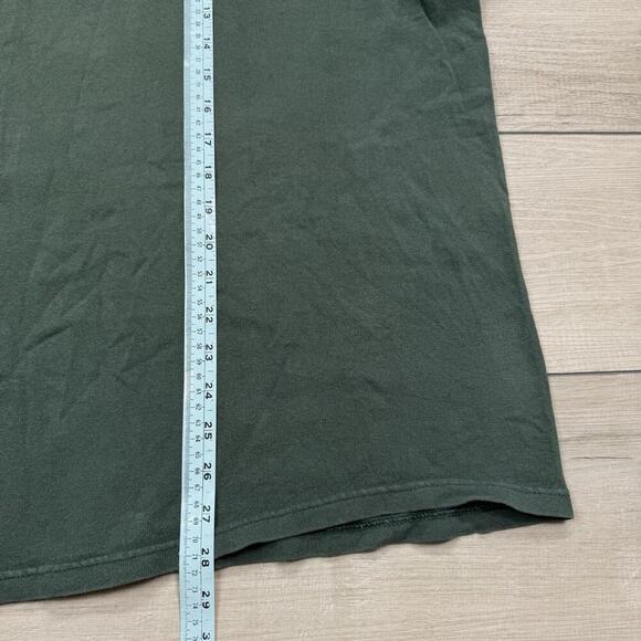 Vintage Champion Notre Dame T-Shirt Green XXL Distressed Logo 90s/00s NCAA Fade - Picture 7 of 8